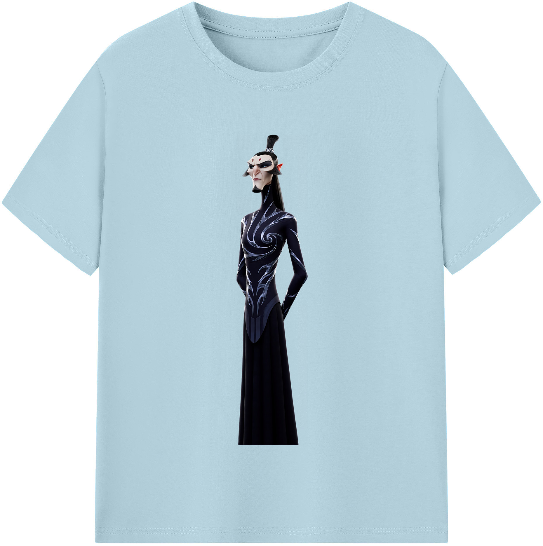 （画像用） Ne Zha 2 ナタ 魔童の大暴れ 綿100％半袖Tシャツ（フロントプリント）